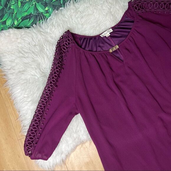 Indigo Rose burgundy casual / party dress plus size 1X - Picture 2 of 11